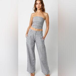 Olivaceous Wide Leg Women's Pants